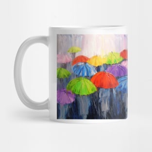 Rain in the city Mug